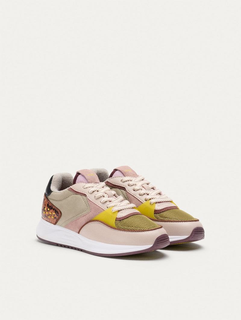 Hoff District Bourbon Women's Sneakers Pink Yellow Grey | DYE2445JV