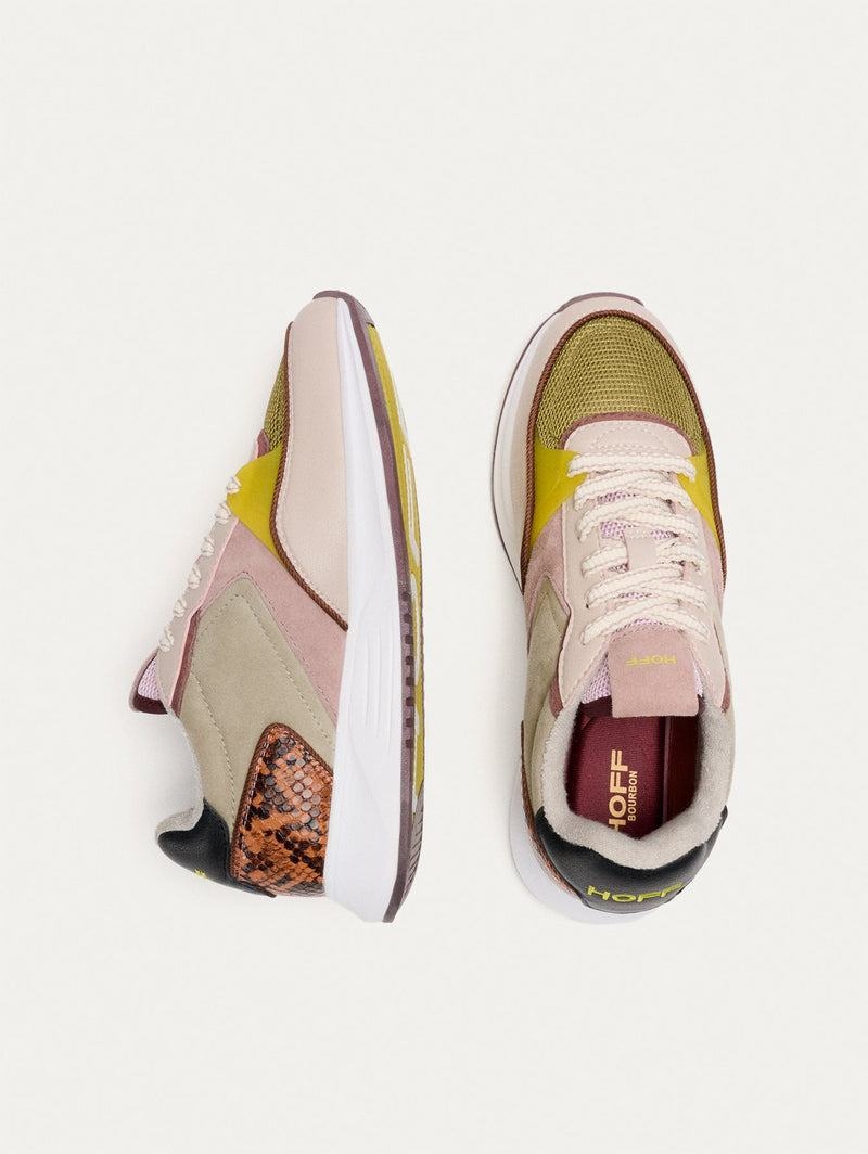 Hoff District Bourbon Women's Sneakers Pink Yellow Grey | DYE2445JV