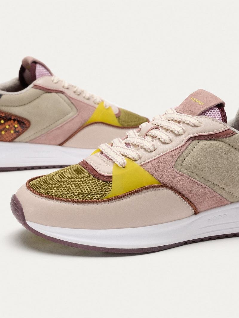 Hoff District Bourbon Women's Sneakers Pink Yellow Grey | DYE2445JV