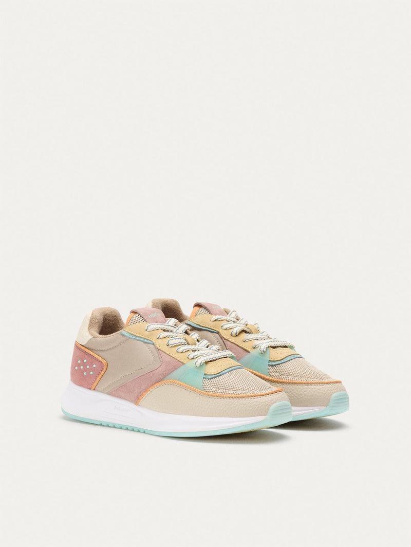 Hoff District Carnaby Women's Sneakers Khaki Pink Yellow | NAD1760QU