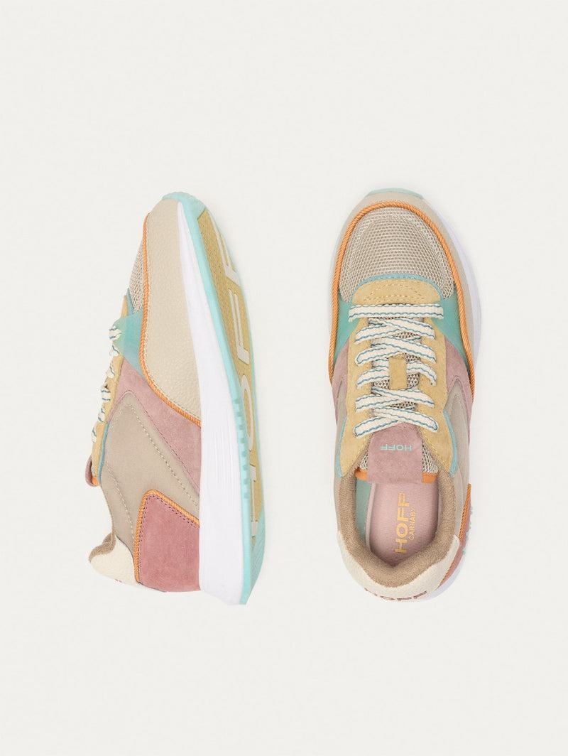 Hoff District Carnaby Women's Sneakers Khaki Pink Yellow | NAD1760QU