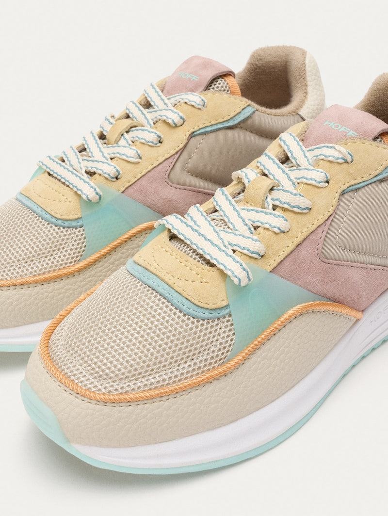 Hoff District Carnaby Women's Sneakers Khaki Pink Yellow | NAD1760QU