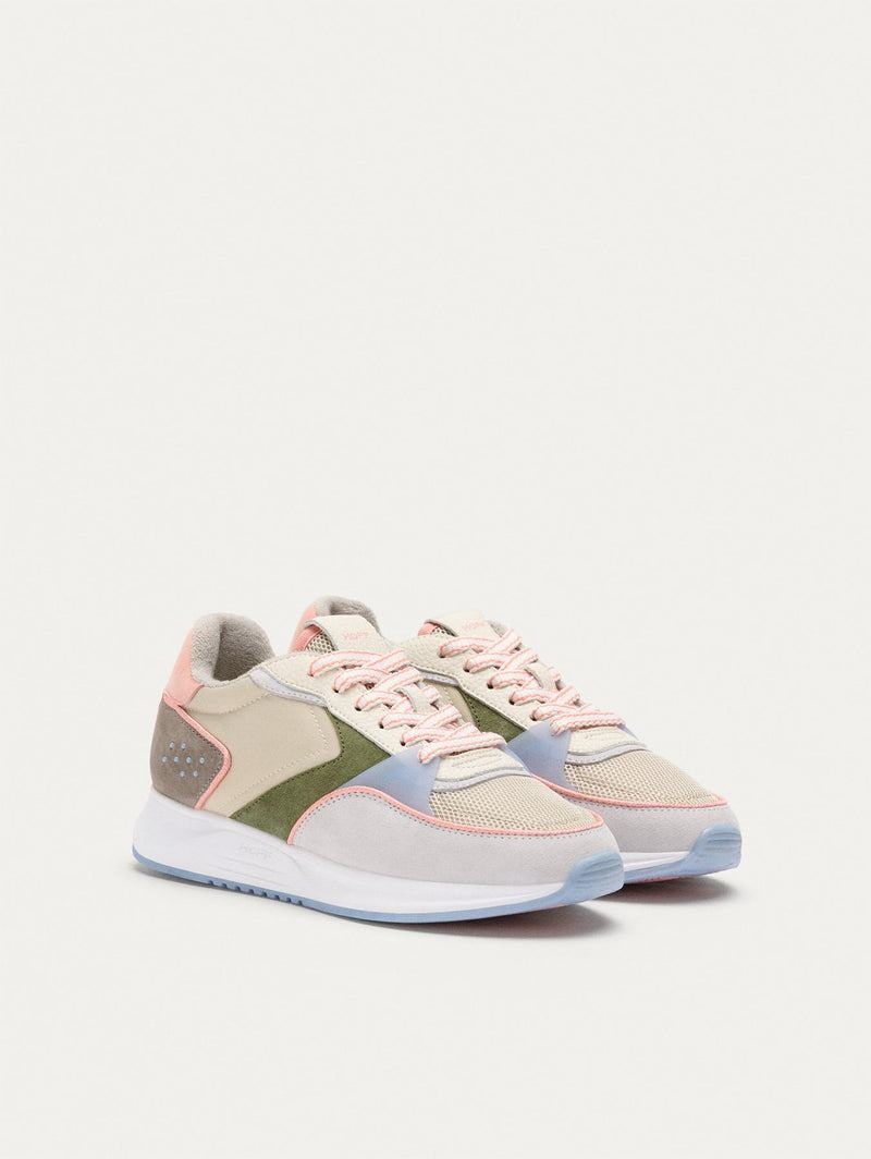 Hoff District Pilsen Women's Sneakers Pink Green Khaki | VAJ4480CY